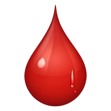 RED BLOOD SINGLE DROP sticker