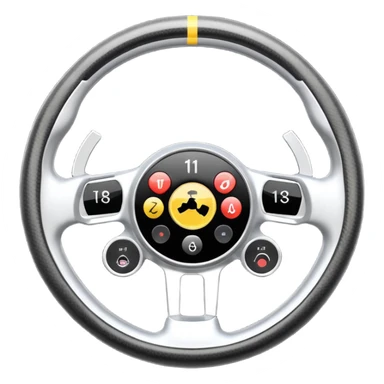 F1 steering wheel sticker