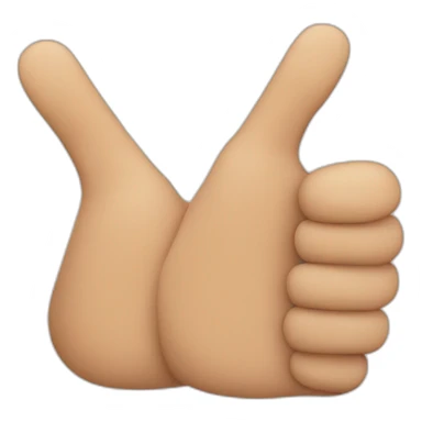 two Hands with index finger and thumb crossed sticker