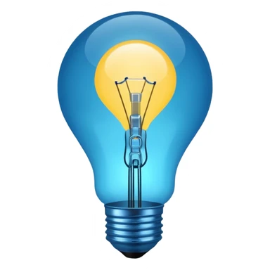 light bulb with small network nodes around sticker