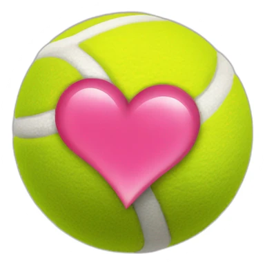 saint valentines day tennis ball sticker