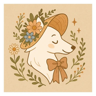 Give the Overwolf logo a cute cottagecore makeover sticker