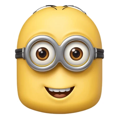 minion with one eye smiling sticker