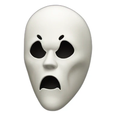 The mask of scream sticker