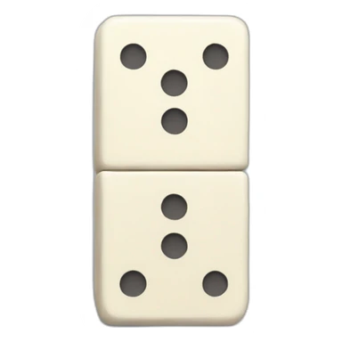 a domino piece with the letter a sticker