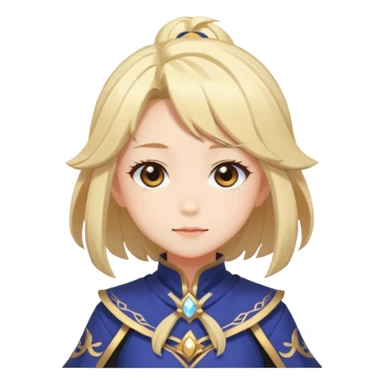 Cute Lumine from Genshin Impact in Hoyoverse Anime Style  sticker