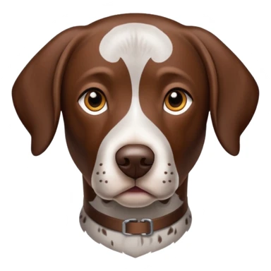German shorthair pointer brown head sticker