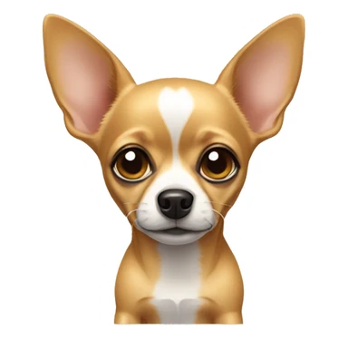 Chihuahua with ears down  sticker