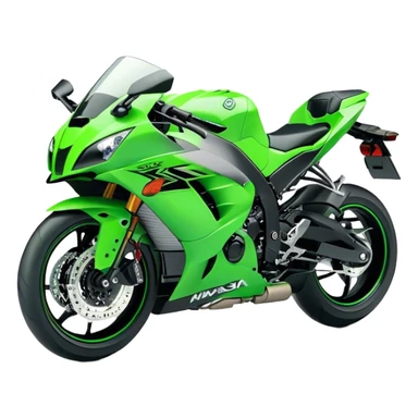 Kawasaki Ninja (Sportbike) - Kawasaki Ninja ZX-10R (Model Year: 2022) (Iconic colour: Green) sticker