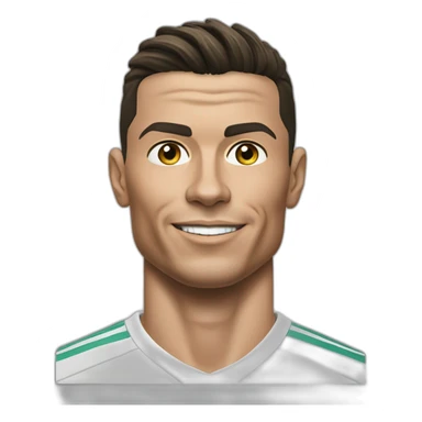 cristiano ronaldo realistic with nike t shirt sticker