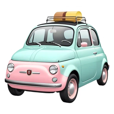Fiat 500 Pastel  sticker