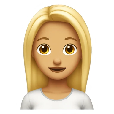 Chica rubia crespa  sticker