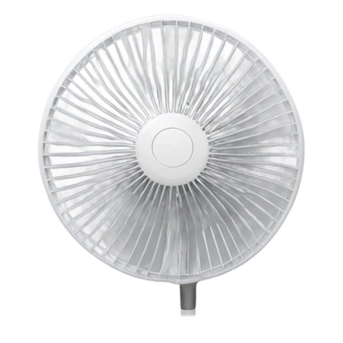 white stand fan blades only sticker