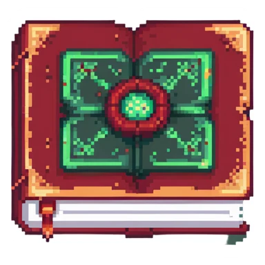 red cursed book sticker