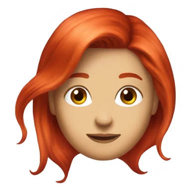 red hair dye sticker