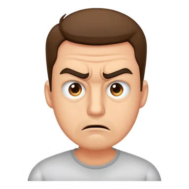 man looking stressed sticker