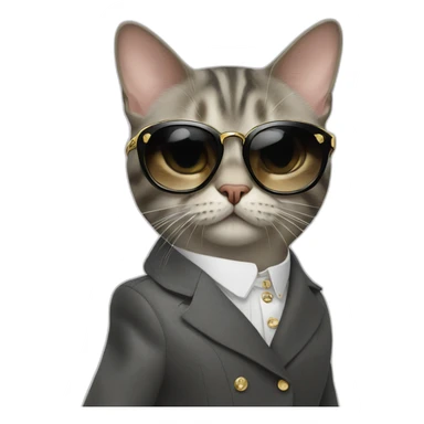 dior fashion cat sticker