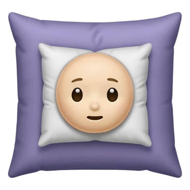 cartoon head buried in pillow sticker