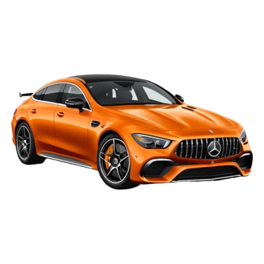 Mercedes amg gt 63 orange colour sticker