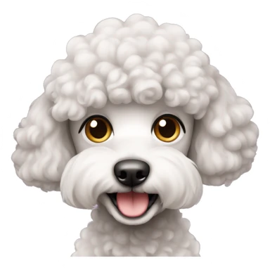 cute poodle sticker
