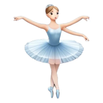 Icon for Ballet: a theater stage with silhouette of a ballerina in an elegant pose, surrounded by spotlight and stage lights. The icon should convey the grace and beauty of ballet, with focus on the dancer and the dramatic lighting. Transparent background. sticker