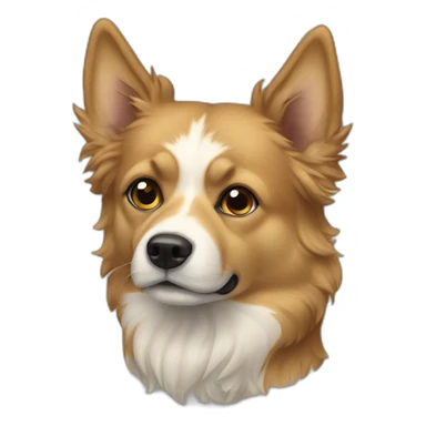 Chien border colis sticker