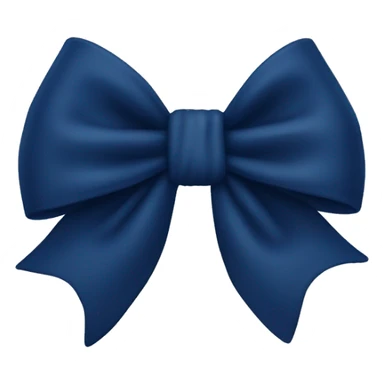 just a navy blue bow with no person sticker