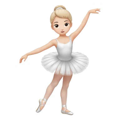 Girl ballerina emoji sticker