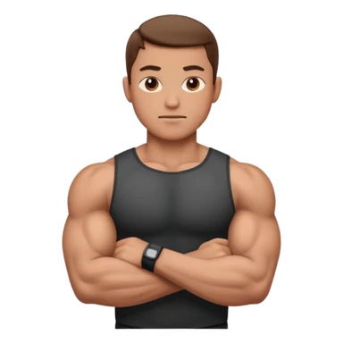   crossing  arm  sticker