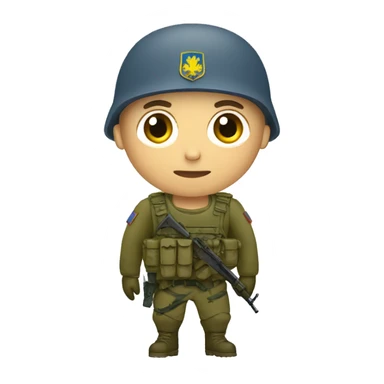 Ukrainian soldier sticker