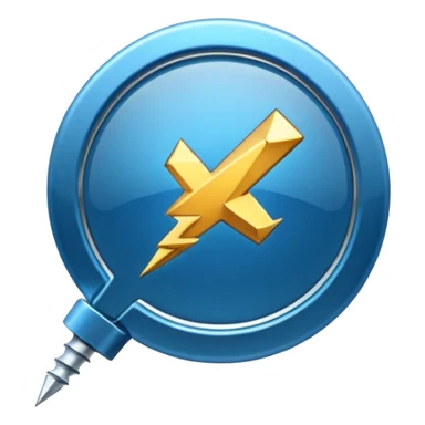 Whatsapp icon with a bolt resembling quick action sticker