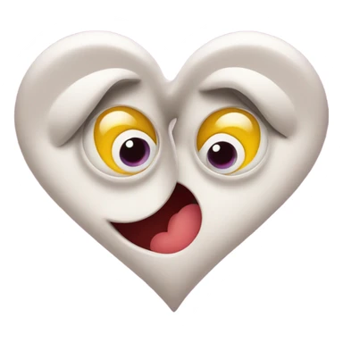 Eye roll with hearts sticker