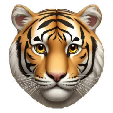 Tigre avec des coeur dans les yeux sticker