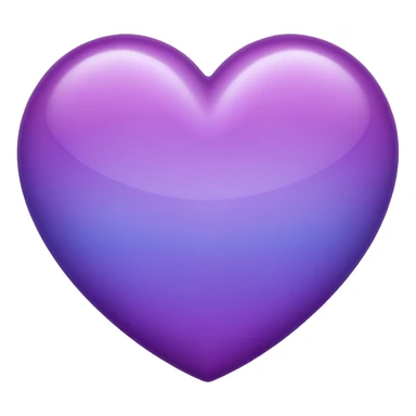 purple heart with a gradient sticker