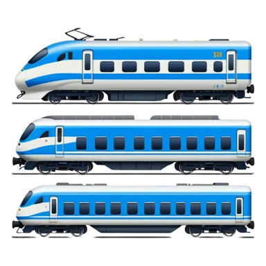 Qinghai-Tibet Railway train, simplified cute emoji style, cartoon modern Chinese train, bold colors sticker