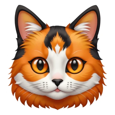 Calico cat with more black sticker