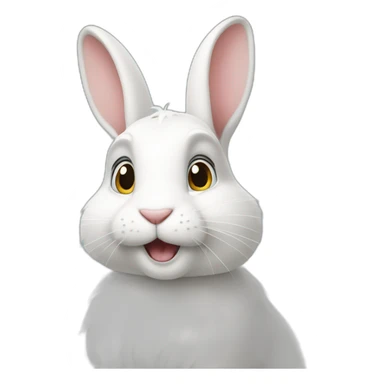 The White Rabbit from the cartoon secrets of pets sticker