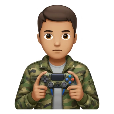  homme-avec-manette-ps4-camouflage (not human) sticker
