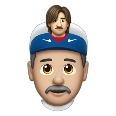 Pinochet wearing Lionel Messi's football shirt sticker