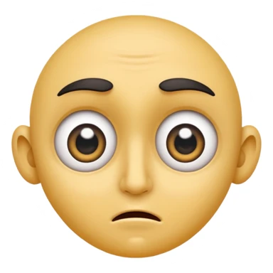 Face looking to the side with wide eyes and low mouth with raised eyebrows (the viral face for this is a bad idea, but we’re totally gonna do it together anyway) sticker