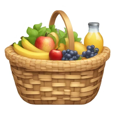 Picnic basket full of goods sticker