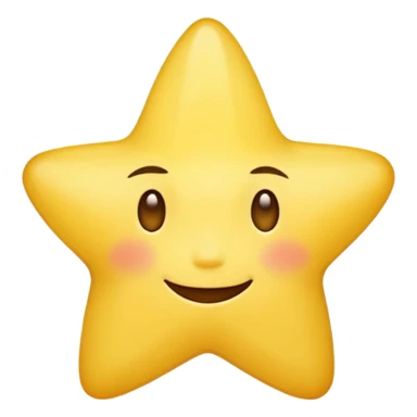 A star emoji smiling softly and eyes closed sticker