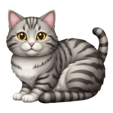 cat loafing with paws tucked under sticker