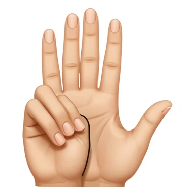 Yvl hand sign only 3 fingers up including thumb sticker