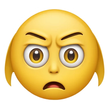 Eye roll irritated emoji  sticker