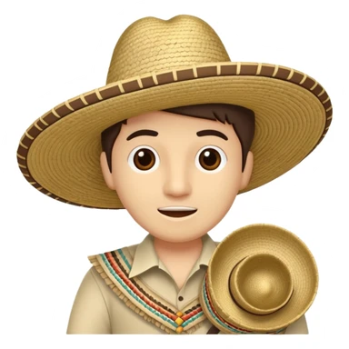 Sombrero vueltiao vallenato sticker