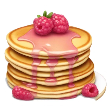 pancakes light pink berry sticker