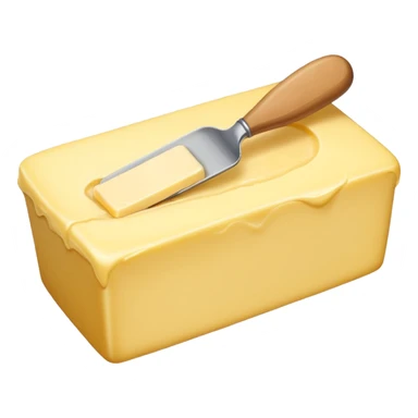 Create an image which says butter  sticker