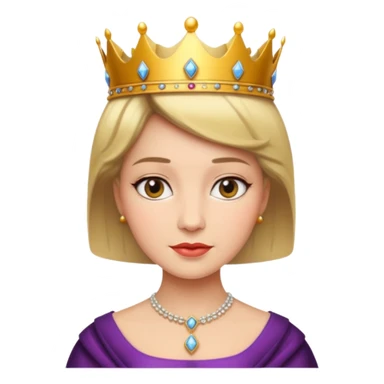 short hair queen sticker