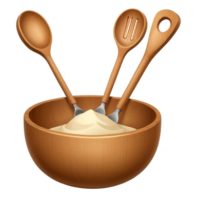 wooden kitchen utensils and items sticker